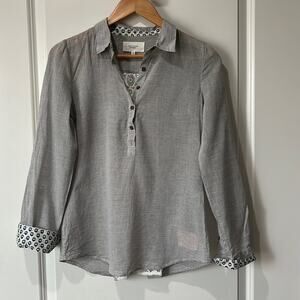 Anthropologie BIRDS OF PARADISE By Trovata Long Sleeve Top Size XS